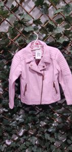 blouson rose fillette