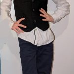 ensemble garcon gilet noir chemise blanche pantalon ceremonie
