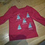 tee shirt Noel rouge